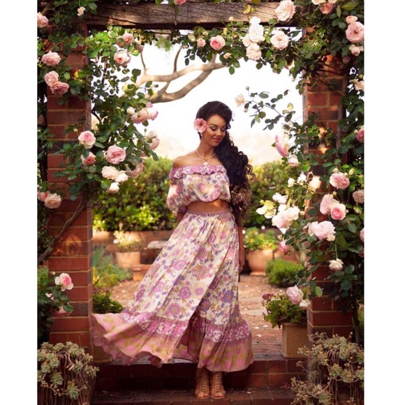 gypsy feel boho floral print crop blouse - Picture 15 of 16